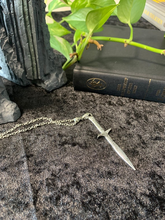 Sting Sword Charm Necklace or Earrings: Lord of the Rings, the Hobbit, Bilbo Baggins, Frodo Baggins