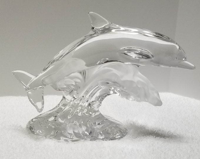 Lenox Crystal Dolphin Figurine the Majestic Dolphin Made in Germany 7