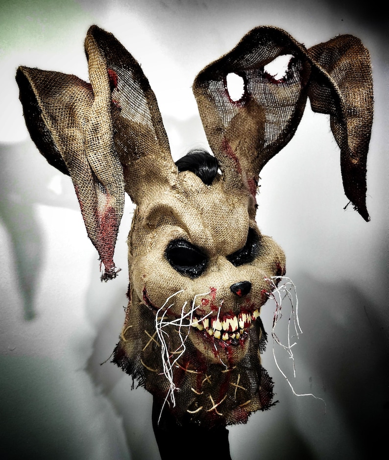 Creepy Bunny Mask – Disturbing Horror Rabbit Mask – Haunted House ...
