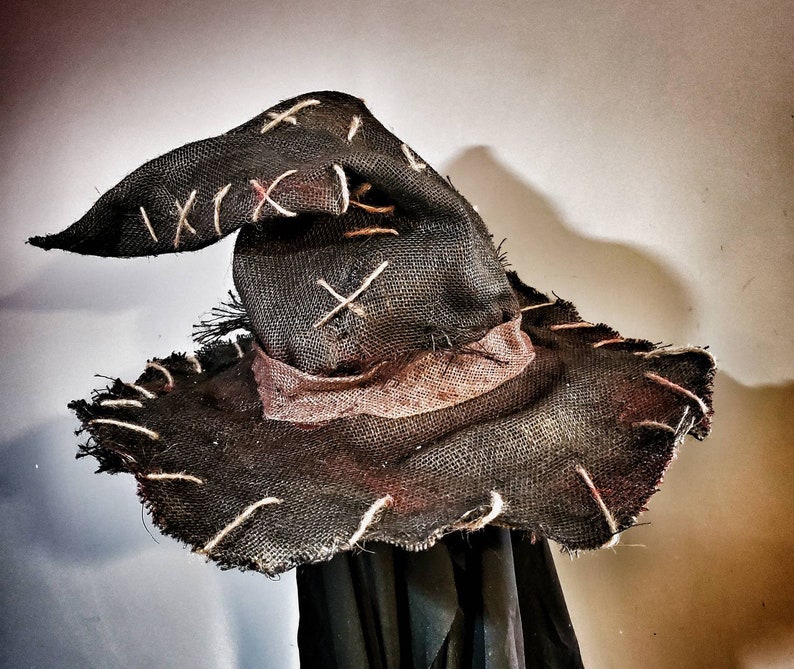 Burlap Scarecrow Hat