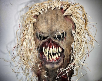 Masque d'épouvantail en toile de jute - The Hunter