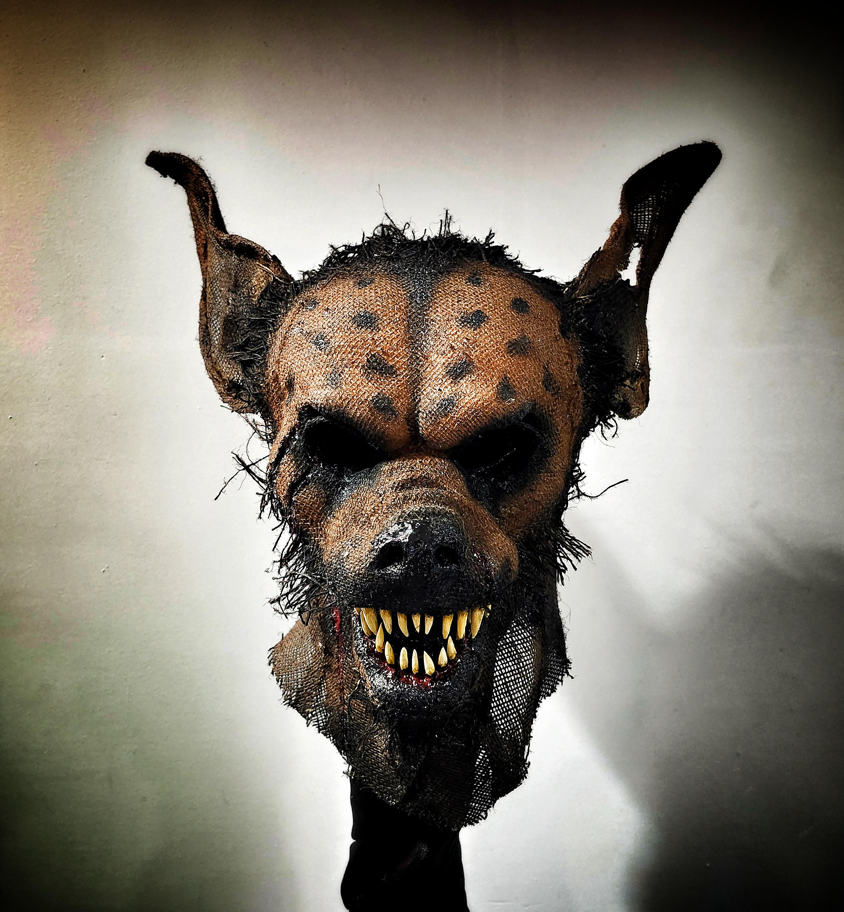 Handmade Hyena Mask: Burlap Base, Unique Design - Etsy