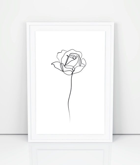 Dessin  rose  imprimable art minimaliste  abstrait dessin  