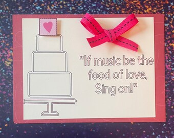 Food of Love Wedding Card