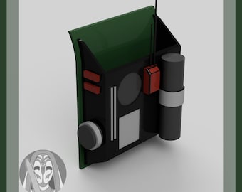 Mochila mandaloriana y placa posterior - Archivos 3D