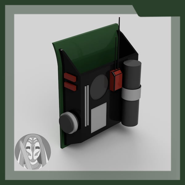 Mandalorian Backpack and Backplate - 3D Files