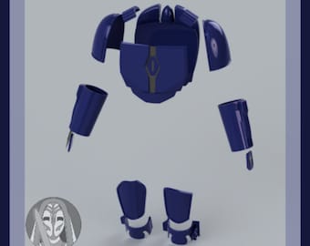Conjunto de armadura de merodeador mandaloriano - Archivos 3D