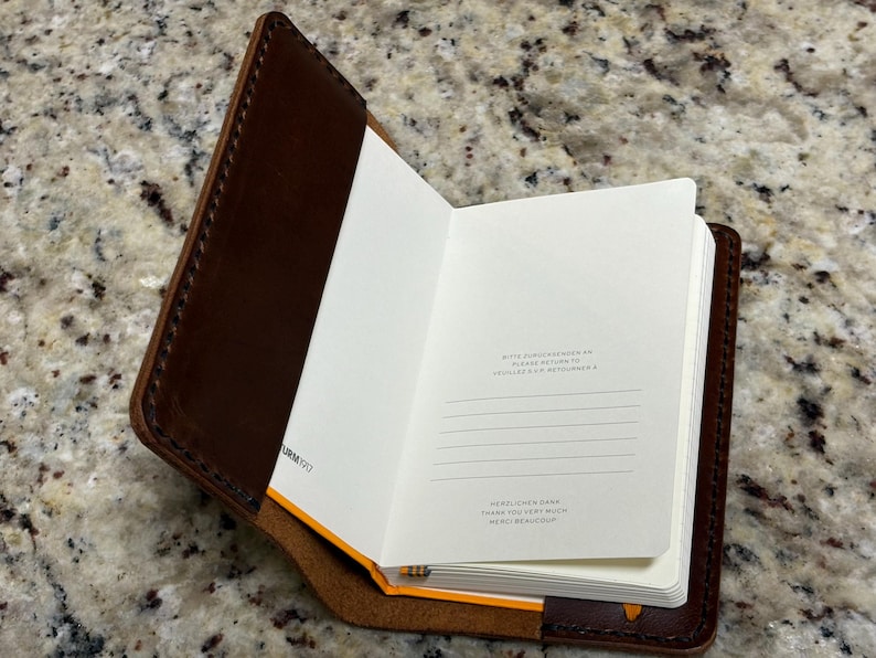 Leuchtturm1917 A6, Handmade Leather Journal Cover, Slimline ...