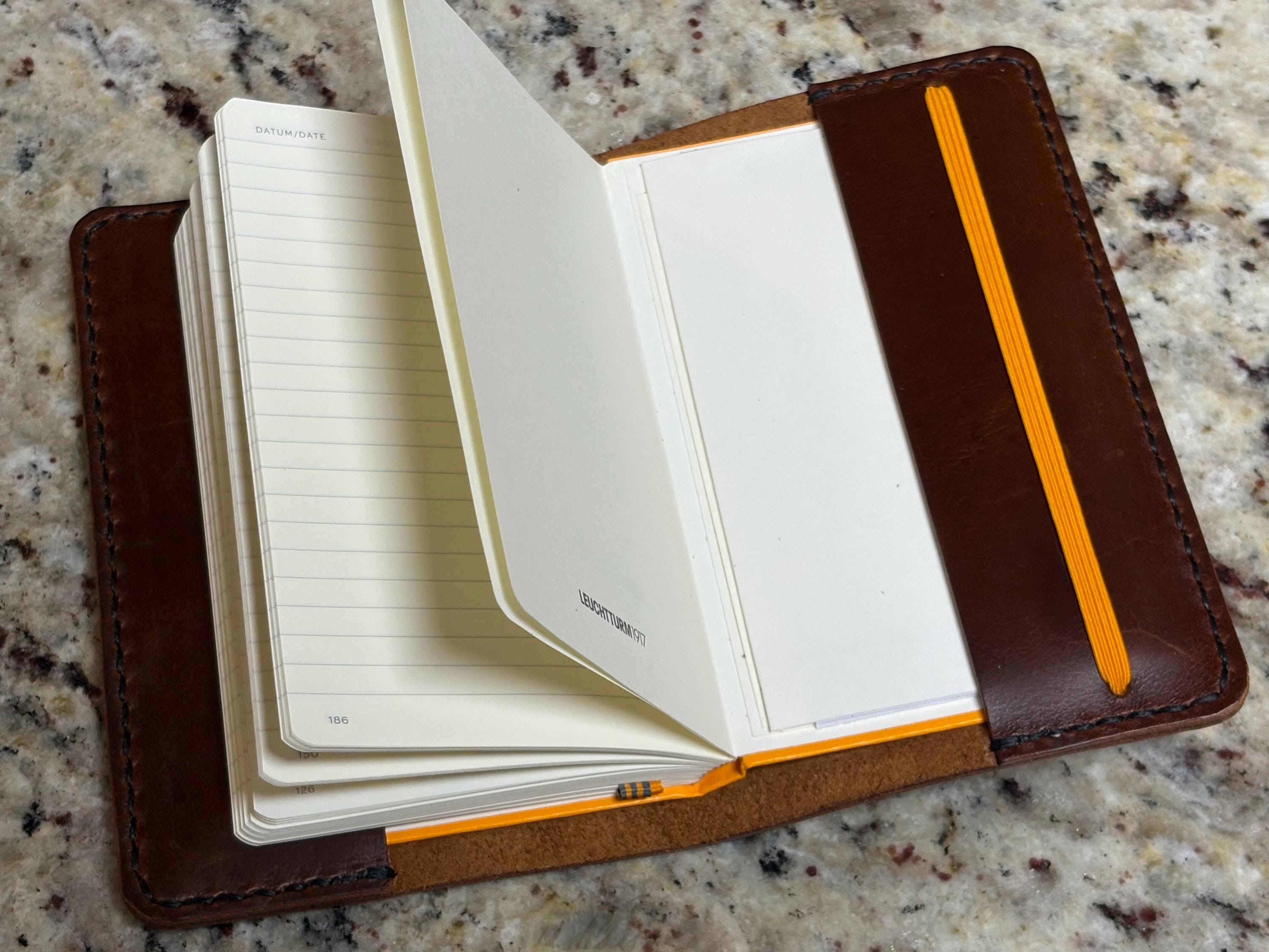 Leuchtturm1917 A6, Handmade Leather Journal Cover, Slimline ...