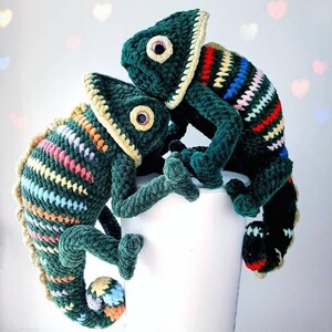 Chameleon Crochet Pattern Amigurumi Lizard PDF Plush Reptile DIY Animal Pattern image 5
