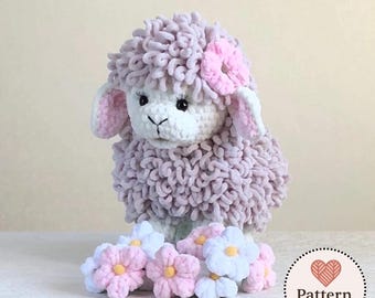 Little Sheep Crochet Pattern Amigurumi Lamb PDF Plush Toy DIY Farm Animal Pattern