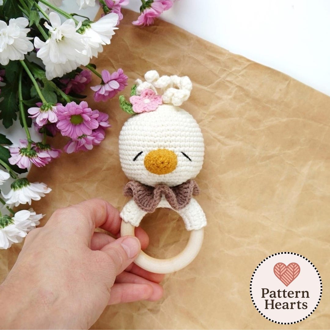 Bird Rattle Crochet Pattern PDF, Amigurumi Baby Toy, Little Bird ...