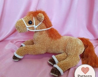 Häkel-Pferd Plüsch-Muster: Amigurumi Pony Toy (PDF-Muster)