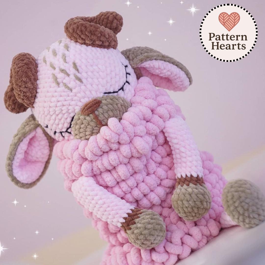 Lamb Pajama Holder Crochet Pattern: Amigurumi Plush Toy PDF Tutorial