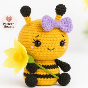Bee Amigurumi Häkelanleitung: DIY Hummel Plüschtier (PDF Download)
