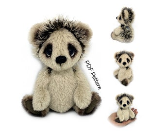 Woodland Critters – Little Hedgehog (kunstenaar teddybeer - instant download - pdf-patroon - e-patroon - naaipatroon)