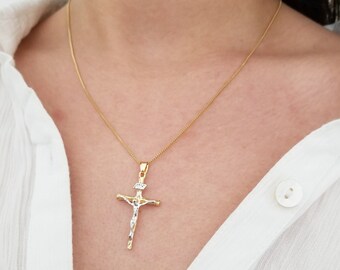 Cross Necklace Catholic Jewelry 