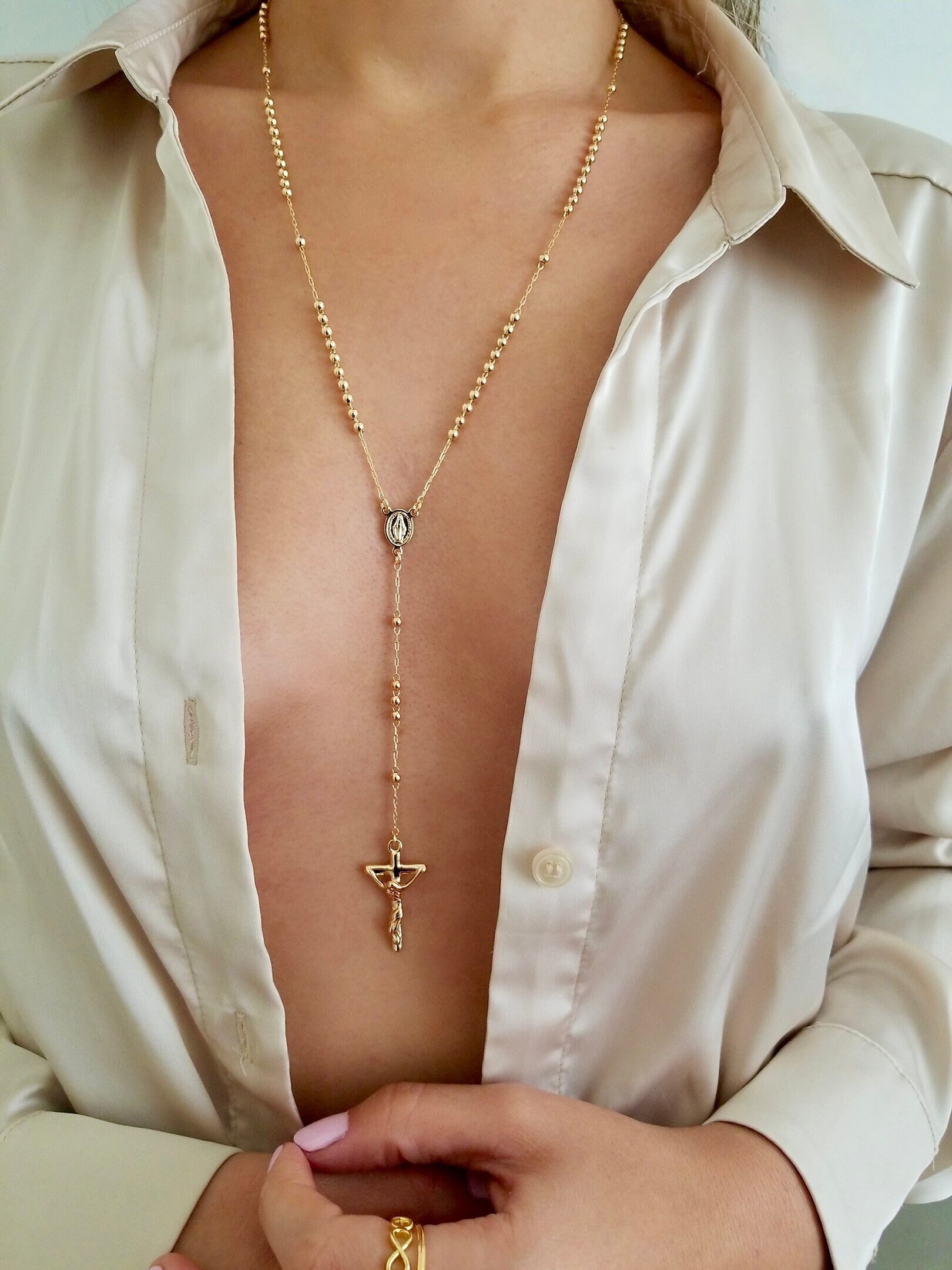 Cheap rosary necklace discount