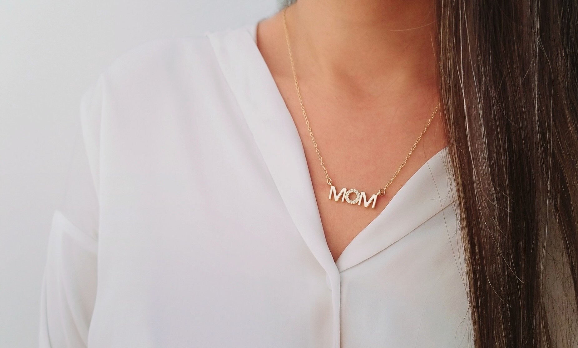 Mommy necklace 14k online gold
