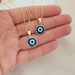 evil eye necklace/ 18K gold filled dainty necklace 