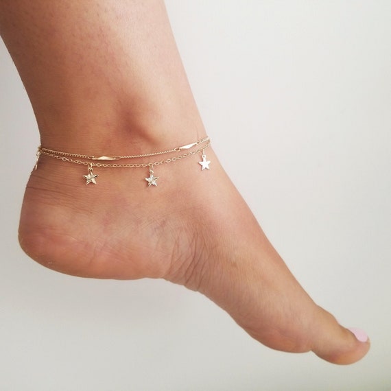 Buy 18K Gold Friendship Anklet WATER and TARNISH RESISTANT Anklet,  Personalized Gold Initial Ankle Bracelet, Waterproof Anklet Online in India  - Etsy