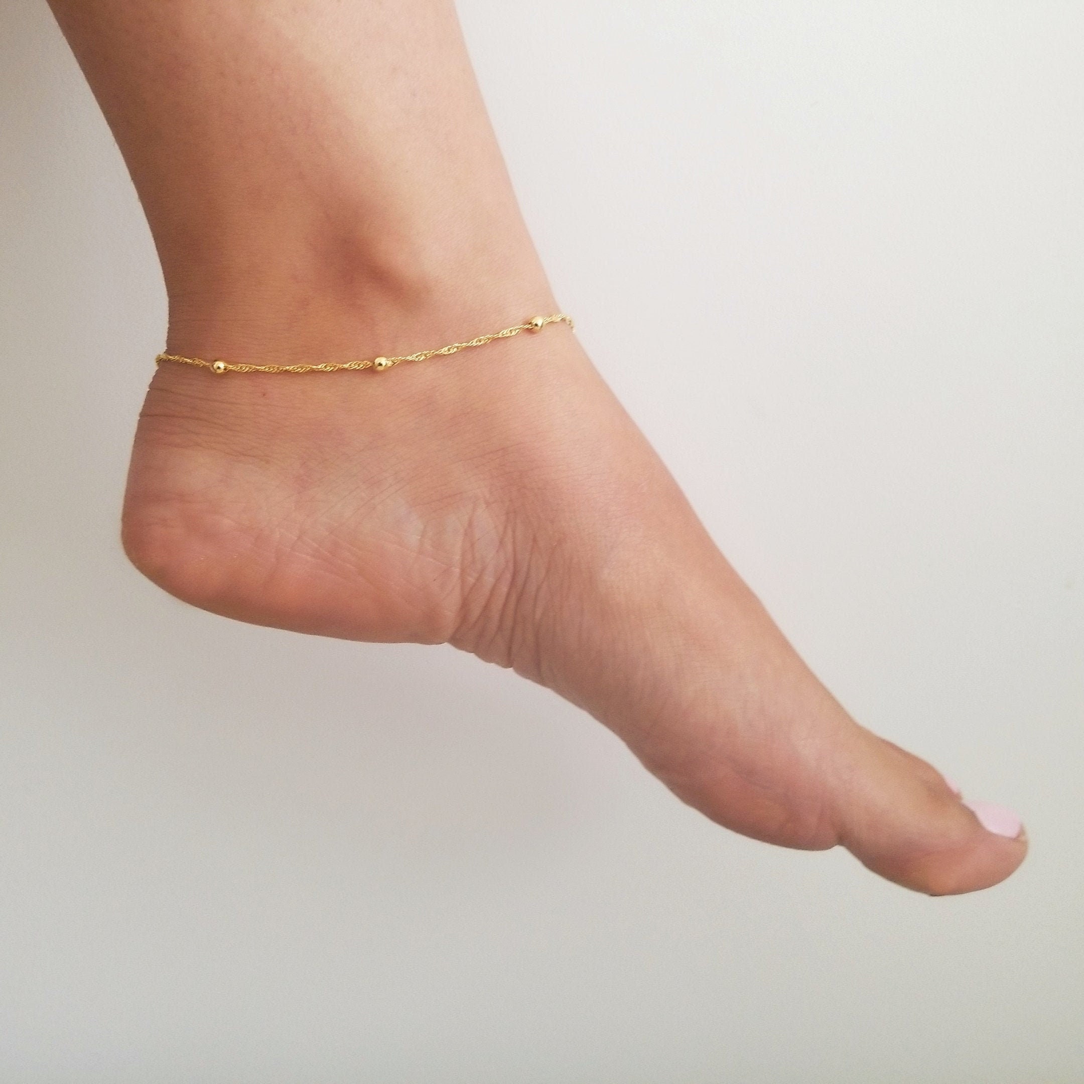 Blue Crush Bloom Anklet '18k Gold Plated' – Vlessi