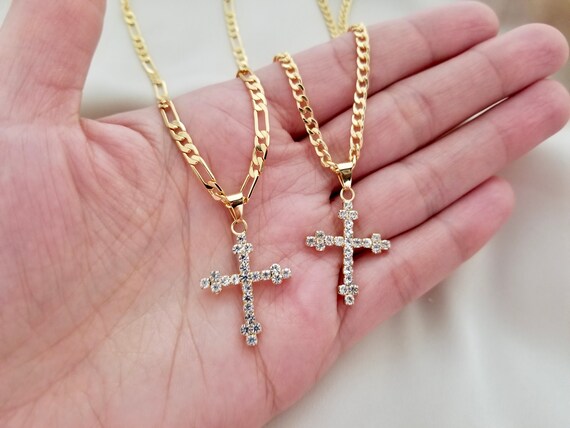 Etsy cross hotsell necklace mens