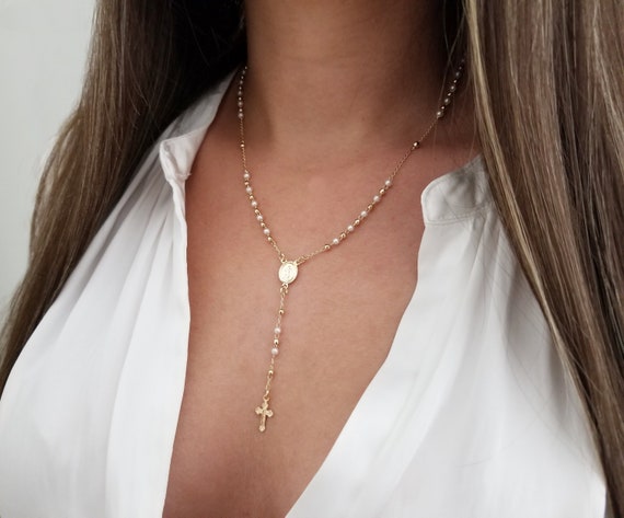 Rosary Necklace - Etsy India