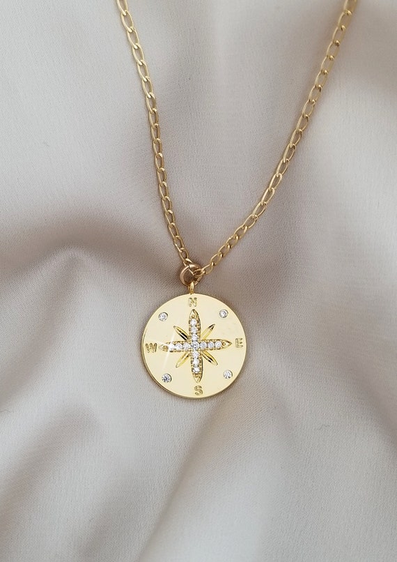 Gold Coin Necklace / Gold Necklace 