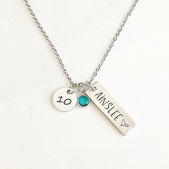 10th Birthday Necklace Gift for Girl 