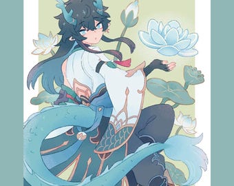 Honkai Star Rail - 8" x 10" Dan Heng Imbibitor Lunae Print