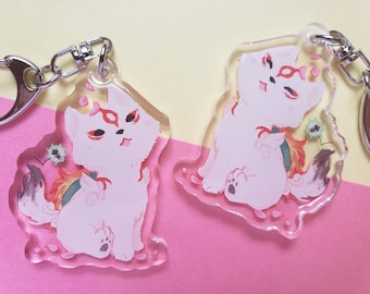 Okami - 2" Acrylic Charm (Amaterasu & Issun)