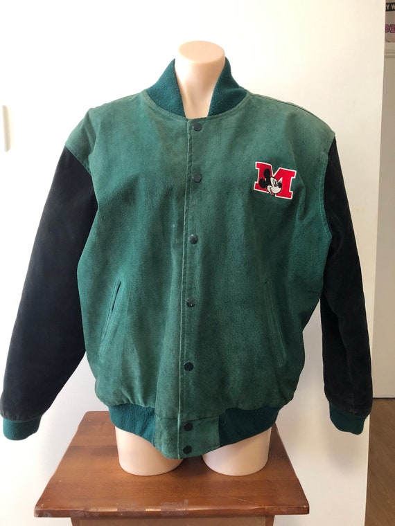 Vintage Mickey Mouse Disney Embroidered Letterman