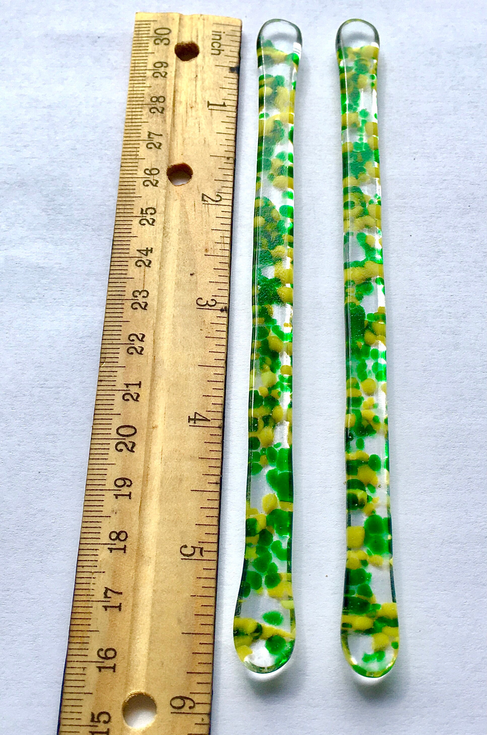 Handmade Fused Glass Swizzle Sticks 18 Etsy