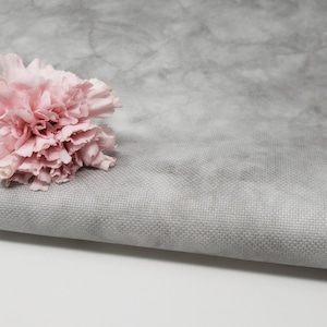 Hazy Grey - Hand Dyed Effect// Cross Stitch Fabric // Choose from Aida, Evenweave  Linen or Quilt / Embroidery.