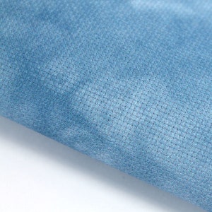 Denim - Hand Dyed Effect // Cross Stitch Fabric // Choose from Aida, Evenweave  Linen or Quilt / Embroidery. Pt. Lugana Cashel