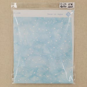 Stoffenflair 16 kt Aida sneeuw op aqua kruissteekstof 18 x 20&quot;
