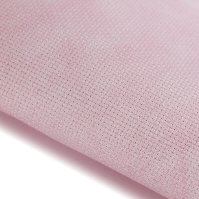 Hand Dyed Cross Stitch Fabric Choose from Aida Evenweave Linen or Quilt Embroidery Hush Pink Hand Dyed Pt Lugana Cashel
