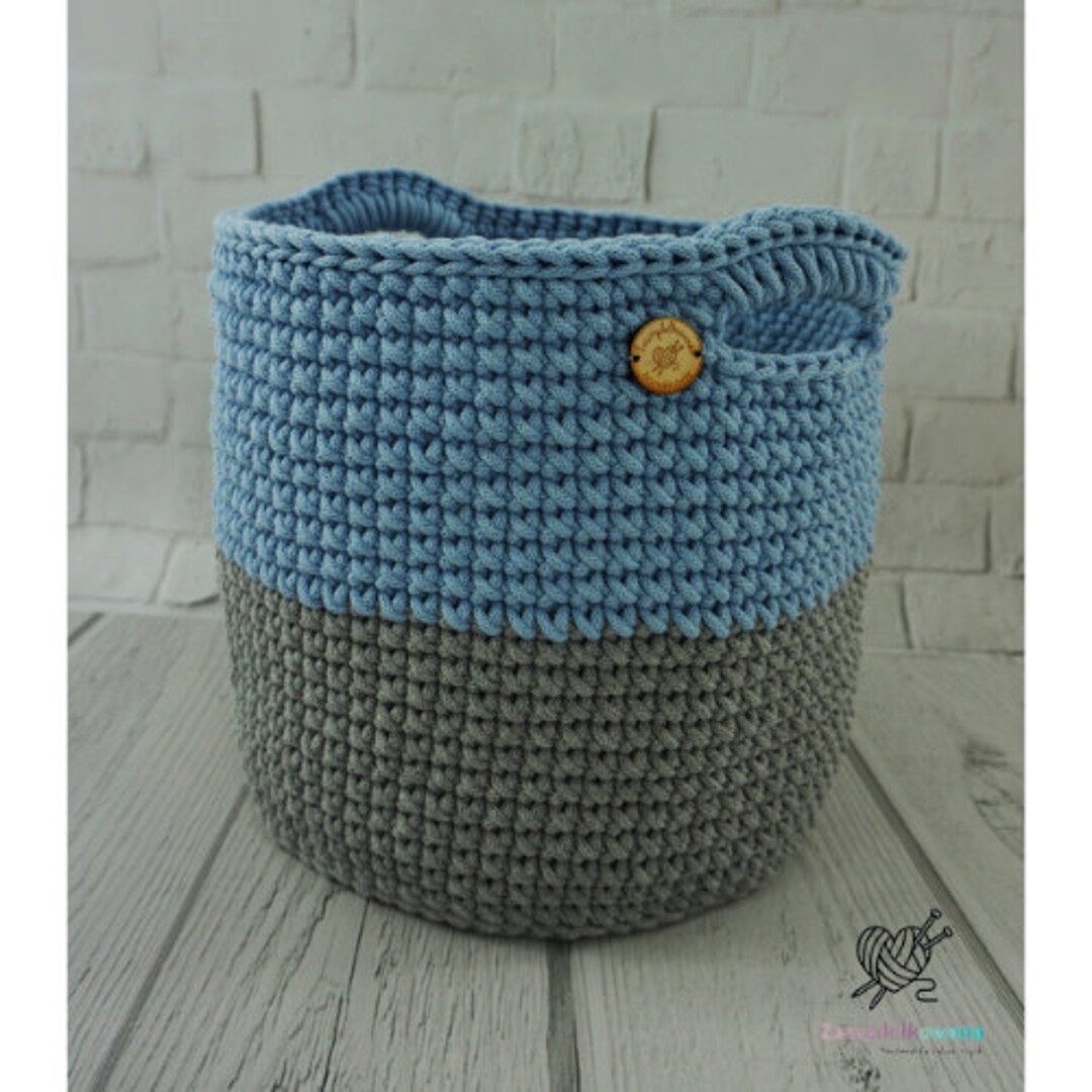 Large Crochet Storage Basket Big Toys Basket Laundry Basket Nursery