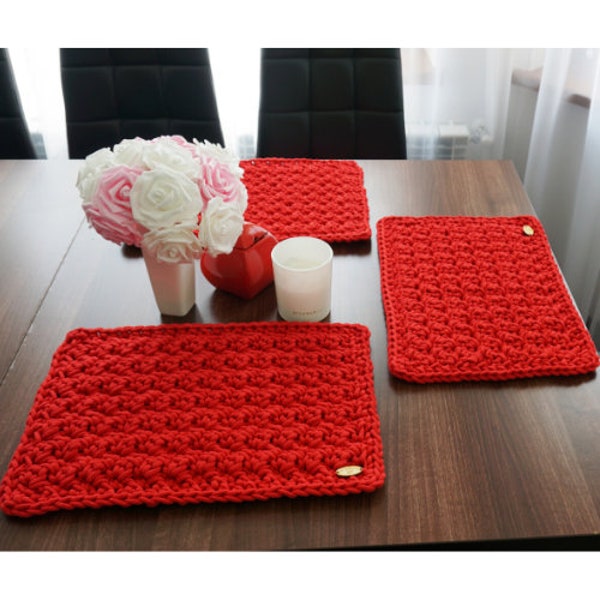 Crochet Placemats Etsy