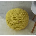 Pouf ottoman Floor pouf Bean bag chairs Nursery decor Crochet pouf Meditation pillow Pouffe Knitted rope pouf Outdoor ottoman Lounge seat