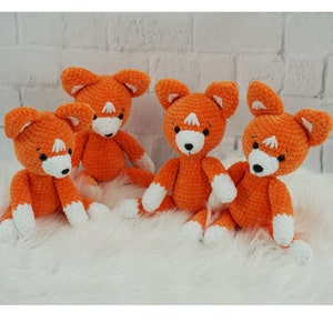 Baby amigurumi Fox Crochet fox and Crochet toy for newborn or child gift Newborn shower gift or photo session Fox plush mascot Forest animal