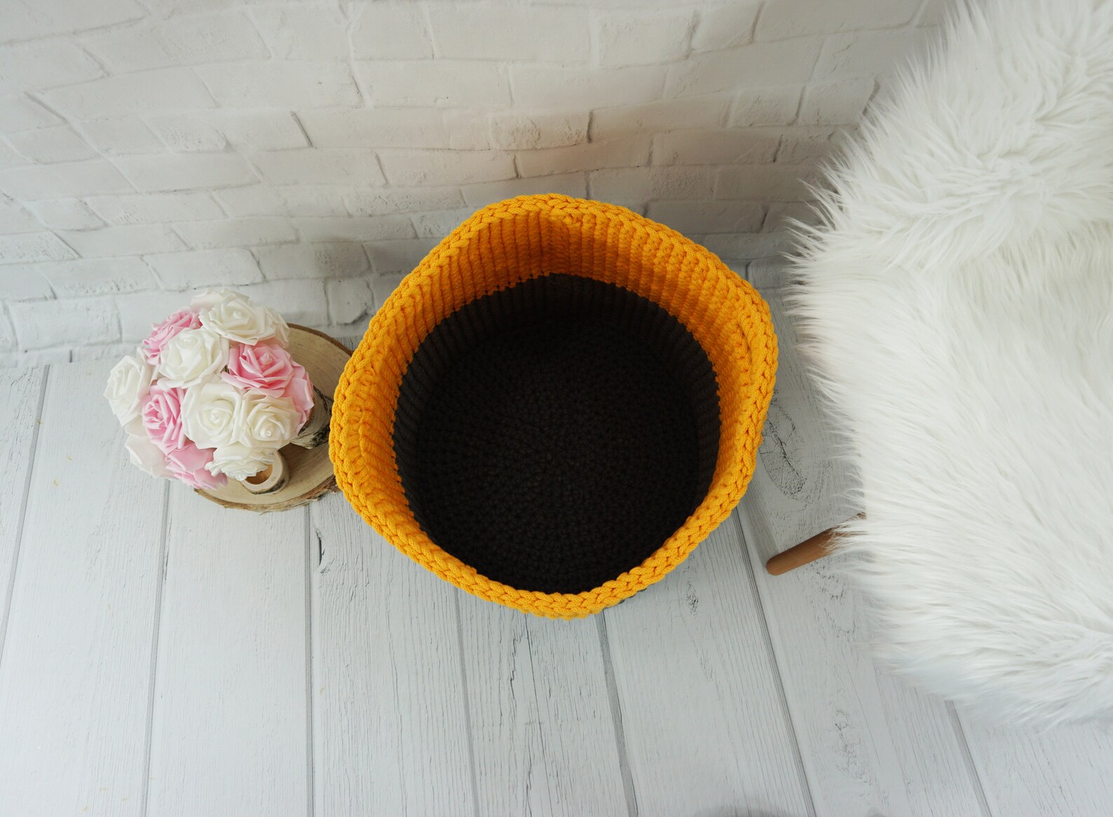 Large Crochet Storage Basket Big Toys Basket Laundry Basket Etsy