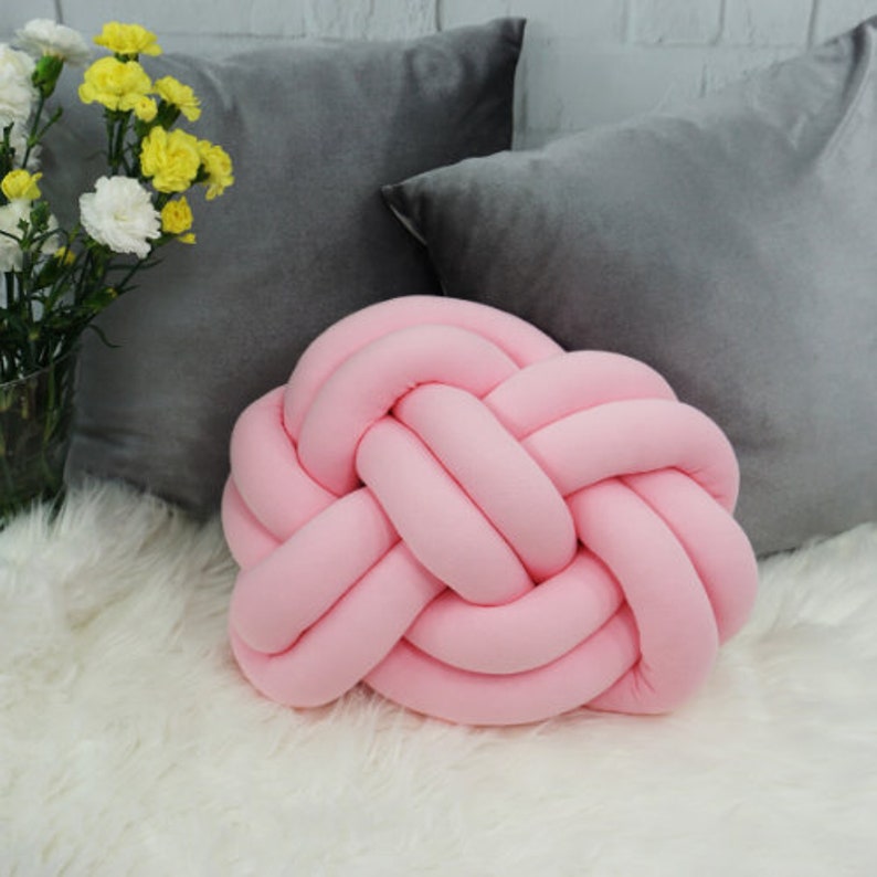 LARGE Knot Pillow Knot Cushion Decorative Pillow House Warming Etsy