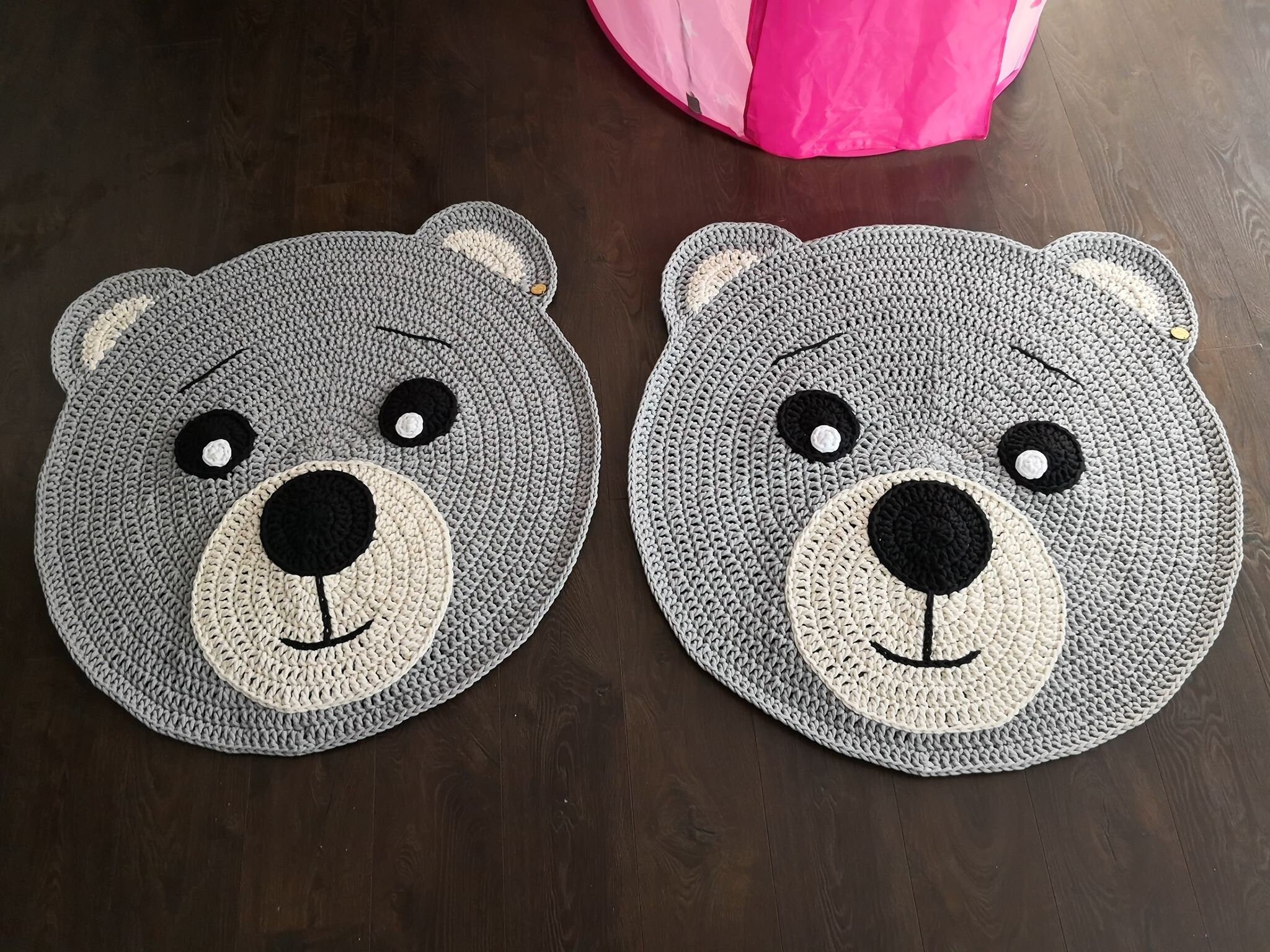 Classic Teddy Bear Rug Gray Teddy Round Rug Bear Nursery Rug Etsy