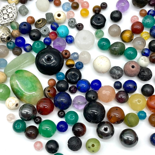 50 Perles pierres naturelle semi précieuse 4MM, 6MM, 8MM