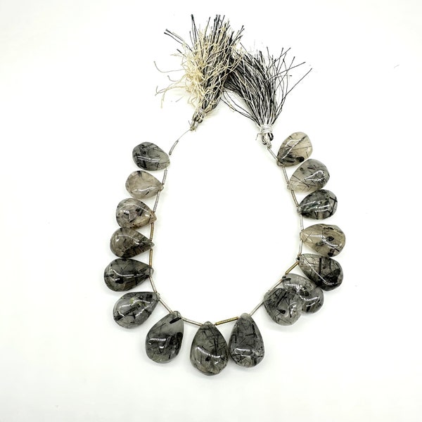 Perles en QUARTZ TOURMALINE  loisirs créatifs  bijouterie, DIY, pierres naturelles semi-précieuses, perles brin laisse pendentifs  breloques