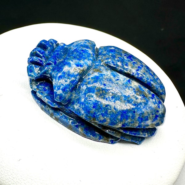 Scarabée lapis-lazuli / scarabée en pierre lapis lazuli - 48gr