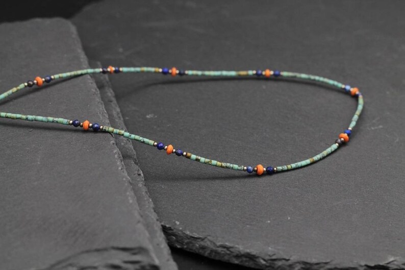 natural tiny pearl necklace tiny pearl necklace and lapis lazuli fine pearl necklace