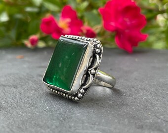 Neuf Solide Argent Sterling 925 Avec Blanc naturel jade Jade Anneau Taille 4-10 Neuf Solide Argent Sterling 925 Avec Blanc naturel jade Jade Anneau Taille 4-10